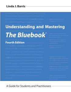cover of Understanding and Mastering the Bluebook